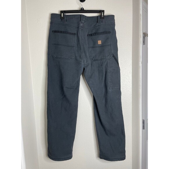 Coleman Fleece Lined Work Pants Men’s 34x32 Black Gray Outdoor Winter Utility - Picture 2 of 7